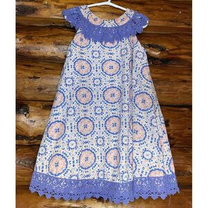 Counting Daisies Purple‎ Dress With Lace Detail Size 6
